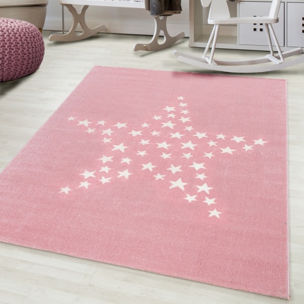 Bamby Kids Star Pink Rug